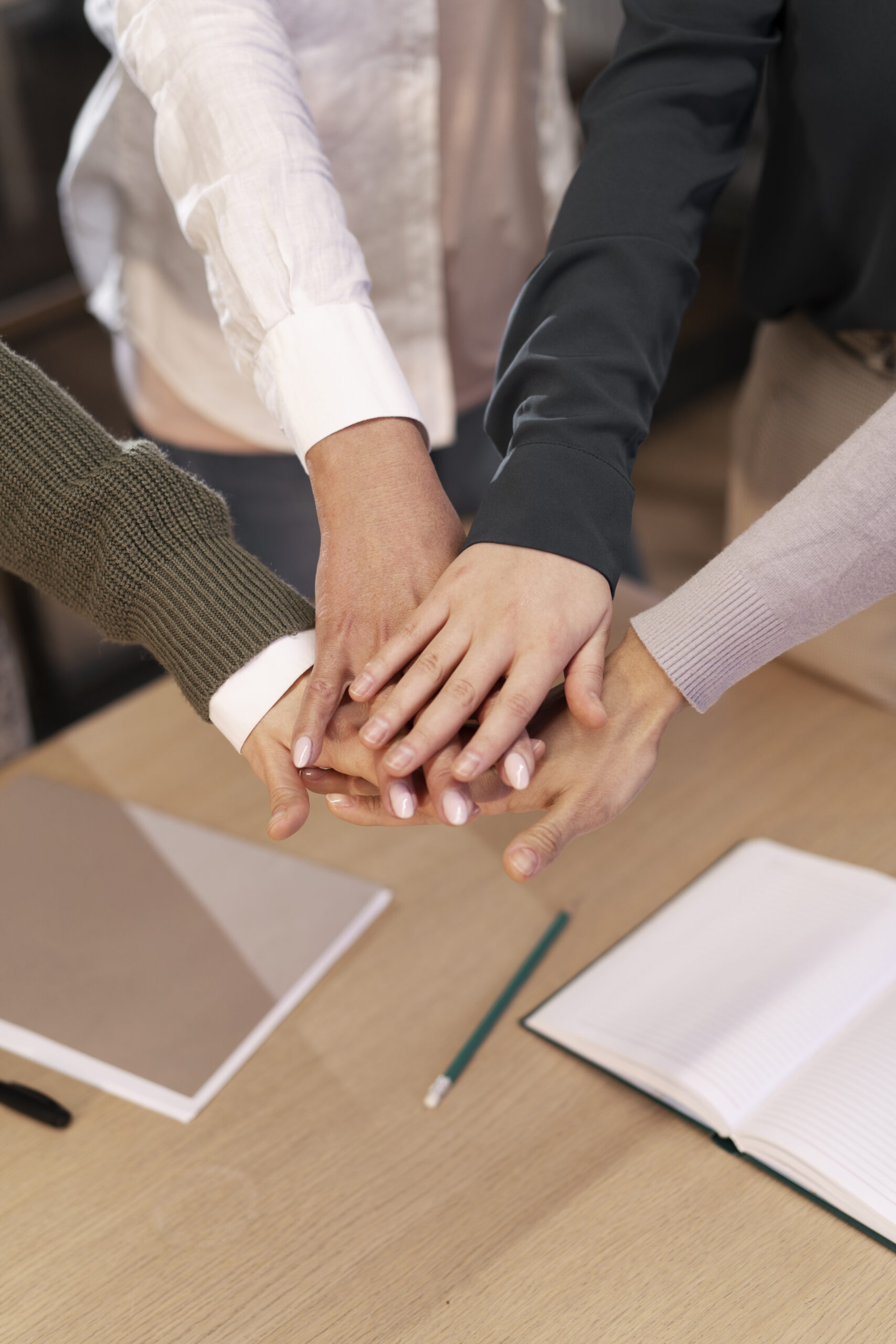 colleagues working together project